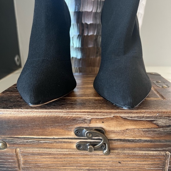 ALDO Delylah Ankle Boots in Black Textile Knit - Picture 6 of 11